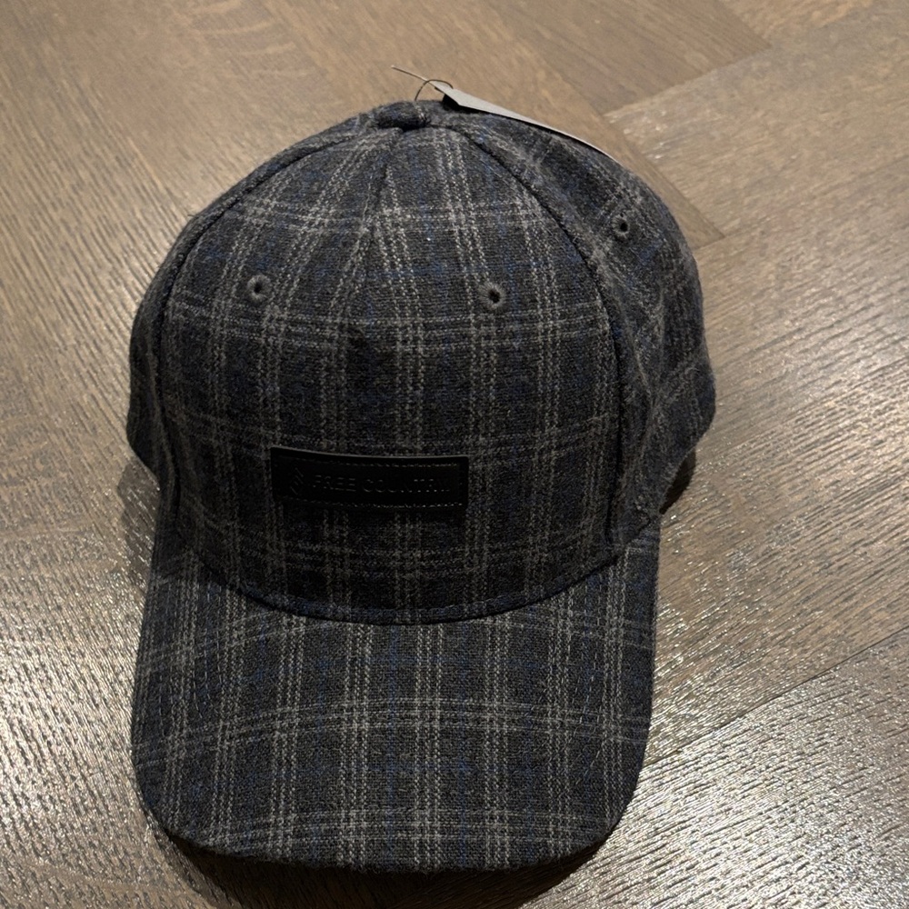 Free Country Gray and Blue Plaid Cap